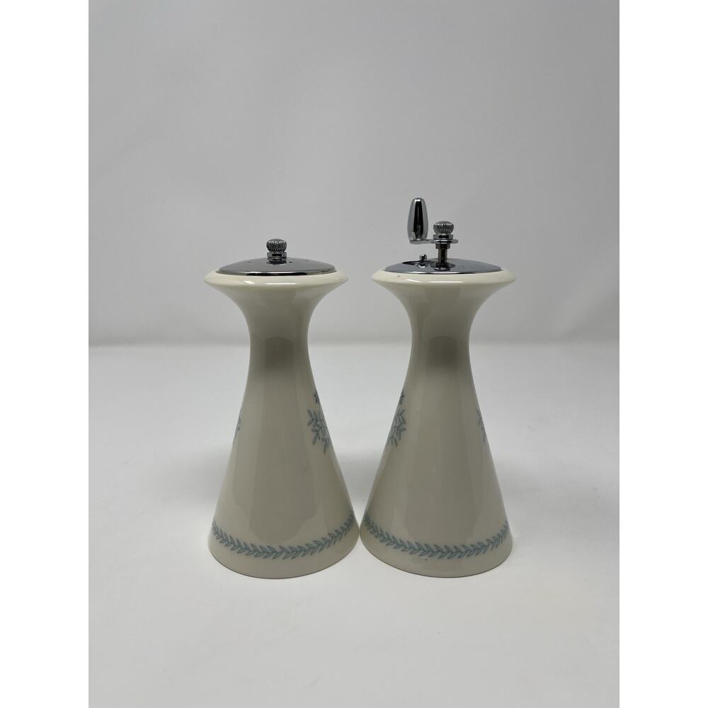 Lenox Fine China Wyndcrest Sat and Pepper Mill Set Vintage Ivory 1970's - Picture 5 of 14
